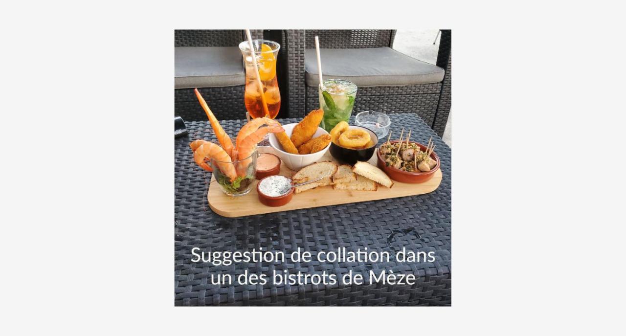 Le Vent Dans Les Voiles - Appartement Classe 4 Etoiles Mèze Eksteriør bilde